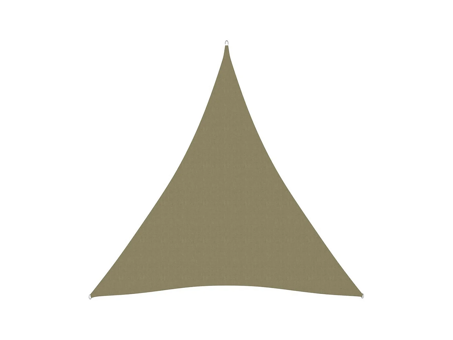 Voile de parasol Tissu Oxford triangulaire 3x4x4 m Beige