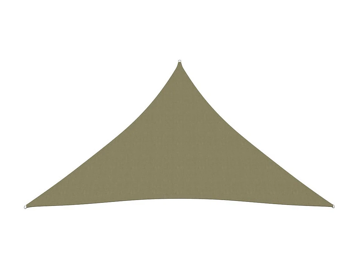Voile de parasol Tissu Oxford triangulaire 3x4x4 m Beige