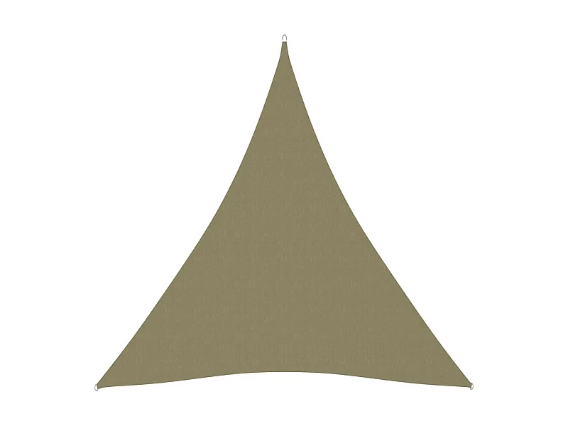 Voile de parasol Tissu Oxford triangulaire 3x4x4 m Beige