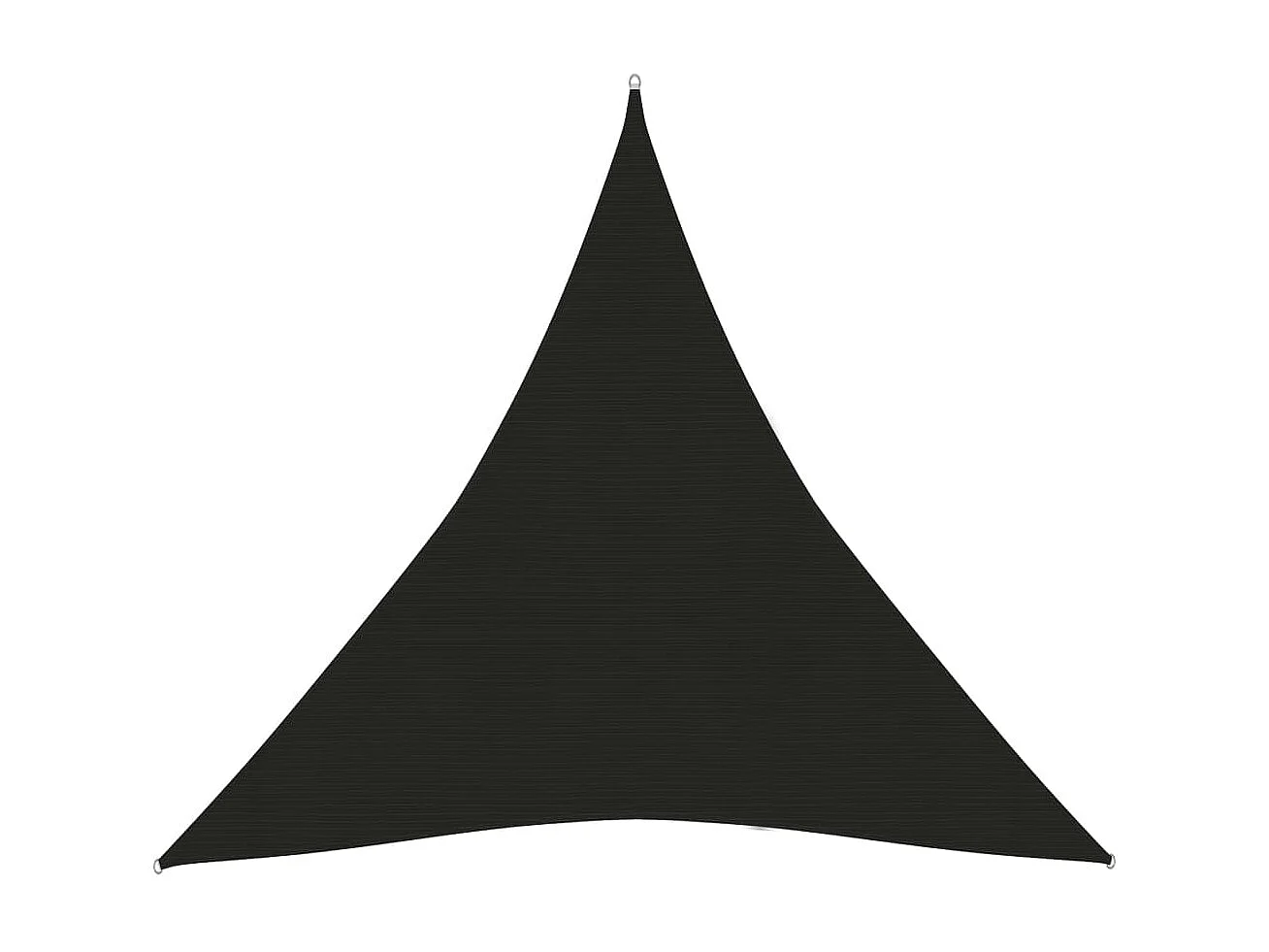 Voile d'ombrage 160 g-m² Noir 4x4x4 m PEHD