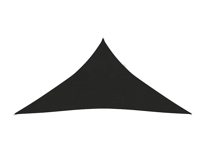 Voile d'ombrage 160 g-m² Noir 4x4x4 m PEHD