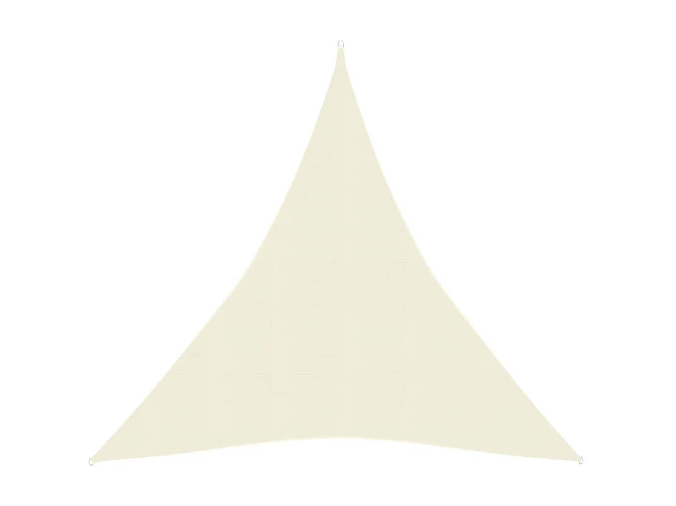 Voile d'ombrage 160 g-m² Crème 3x4x4 m PEHD