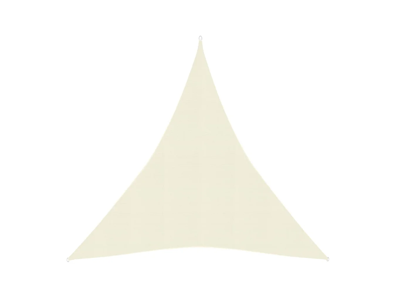 Voile d'ombrage 160 g-m² Crème 3x4x4 m PEHD