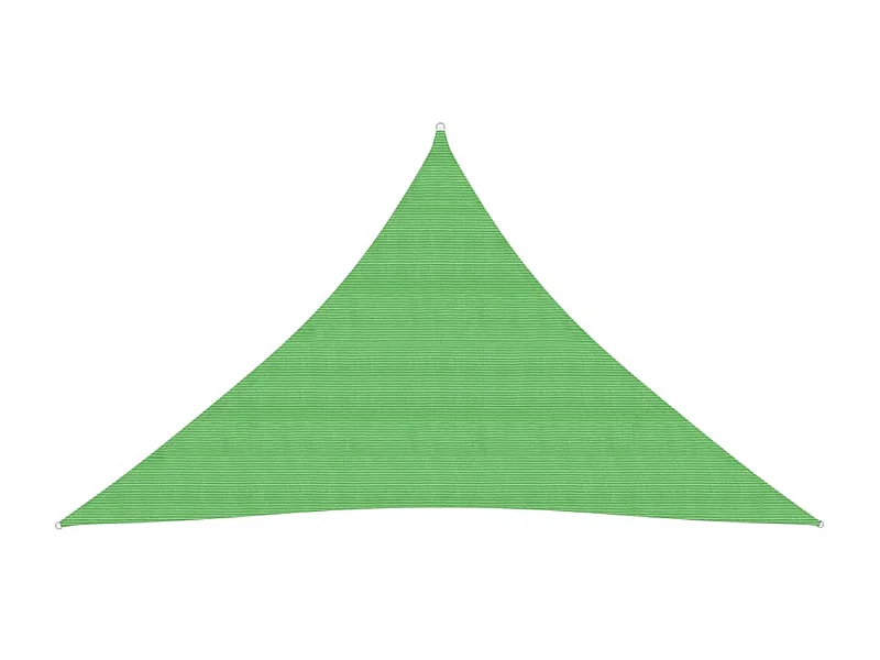 Voile d'ombrage 160 g-m² Vert clair 3,5x3,5x4,9 m PEHD