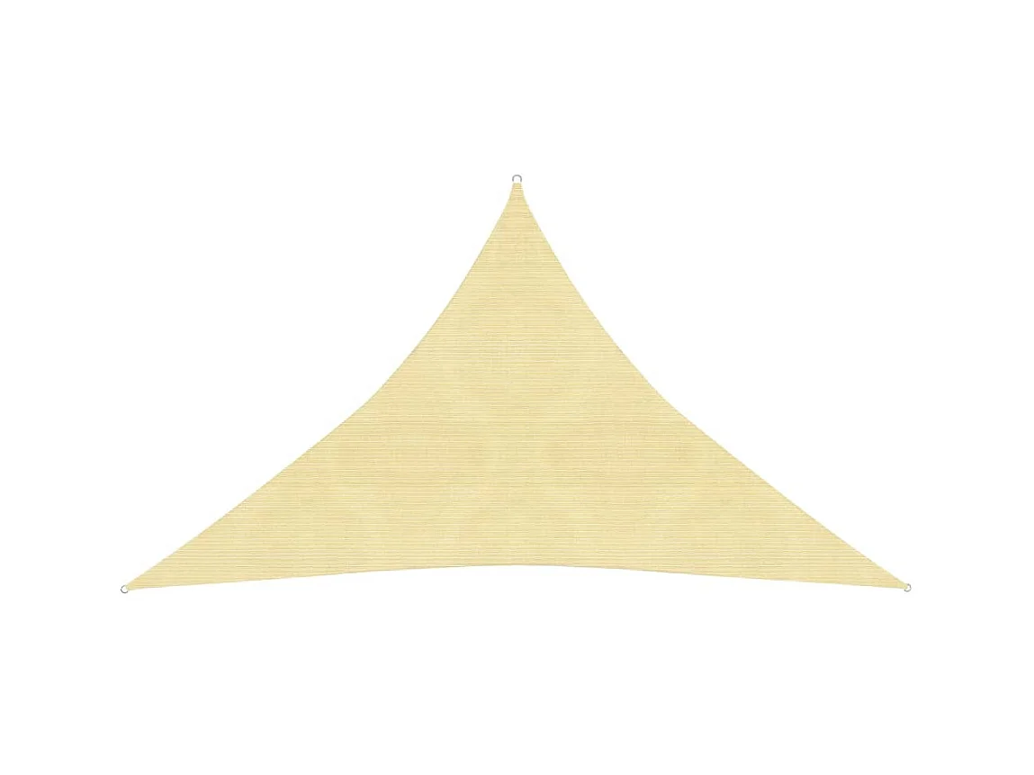 Voile d'ombrage 160 g-m² Marron 3,5x3,5x4,9 m PEHD