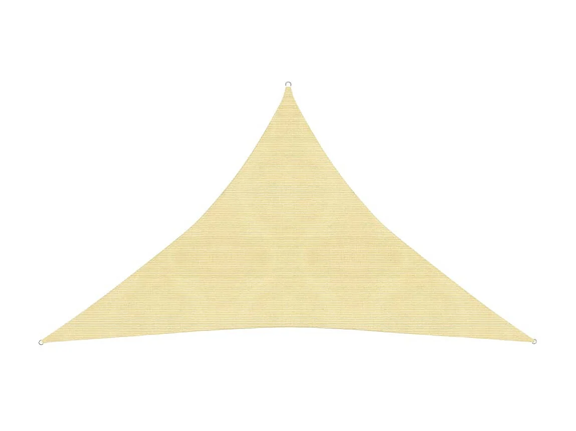 Voile d'ombrage 160 g-m² Marron 3,5x3,5x4,9 m PEHD