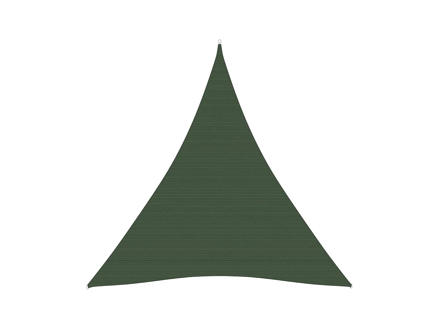 Voile d'ombrage 160 g-m² Vert foncé 5x6x6 m PEHD