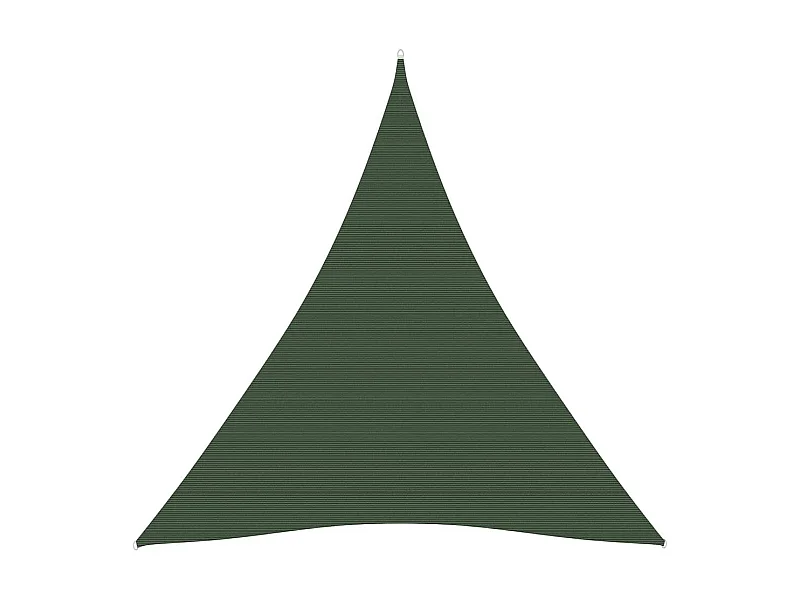 Voile d'ombrage 160 g-m² Vert foncé 5x6x6 m PEHD