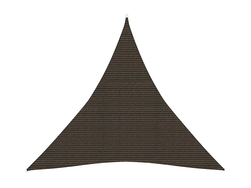 Voile d'ombrage 160 g-m² Marron 4x4x4 m PEHD
