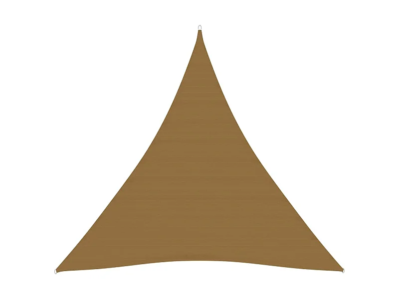 Voile d'ombrage 160 g-m² Taupe 4x4x4 m PEHD