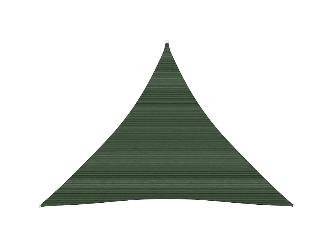Voile d'ombrage 160 g-m² Vert foncé 4x4x4 m PEHD