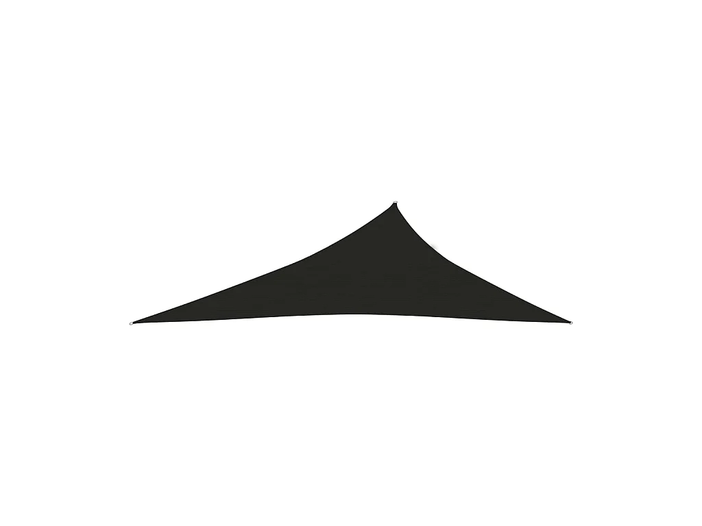 Voile d'ombrage 160 g-m² Noir 4x5x6,8 m PEHD