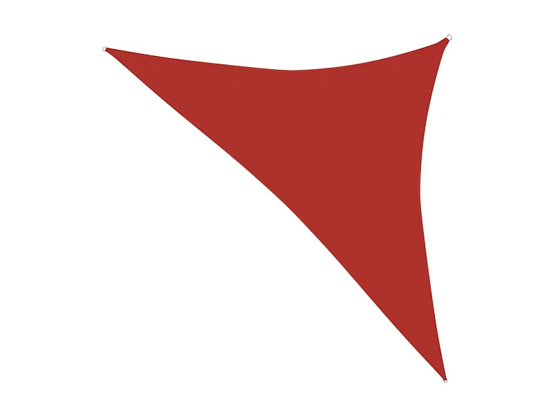 Voile d'ombrage 160 g-m² Rouge 3,5x3,5x4,9 m PEHD
