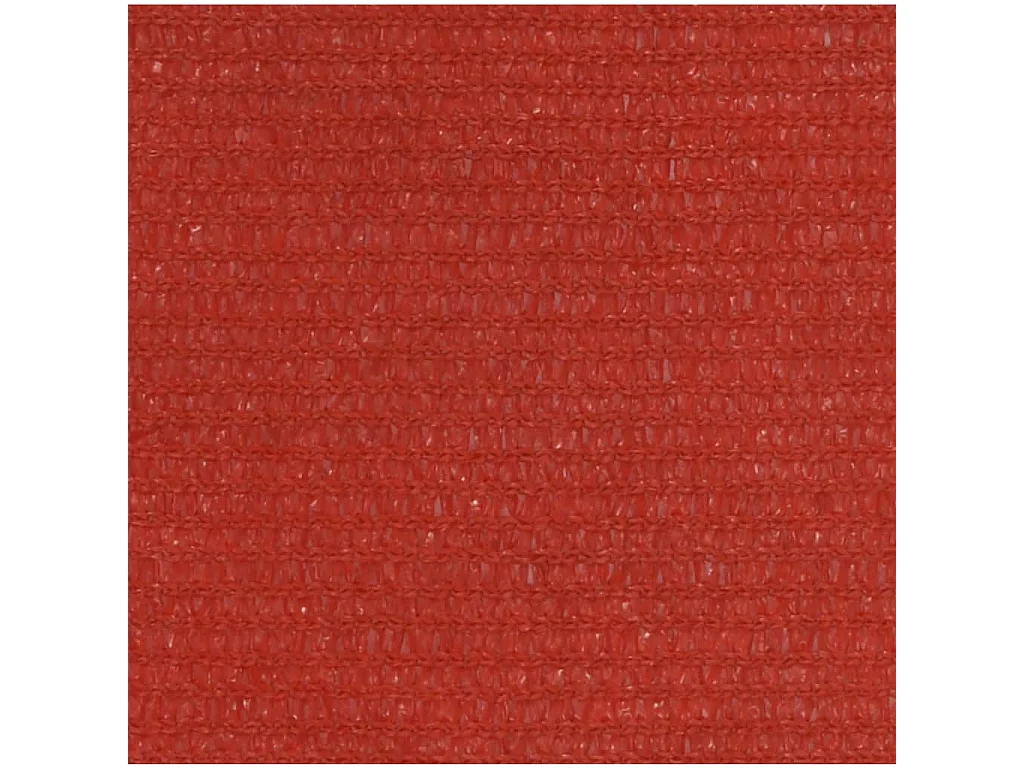 Voile d'ombrage 160 g-m² Rouge 3,5x3,5x4,9 m PEHD
