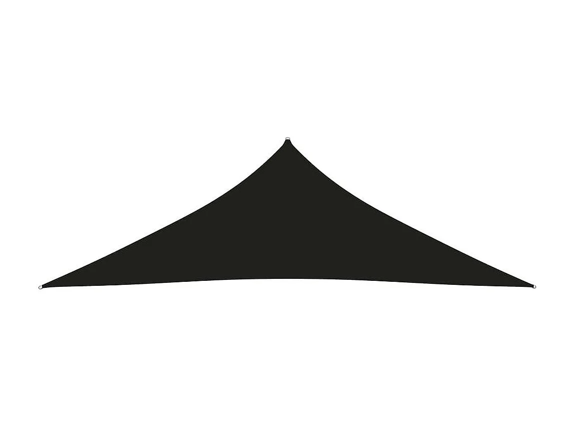 Voile de parasol Tissu Oxford triangulaire 5x5x6 m Noir