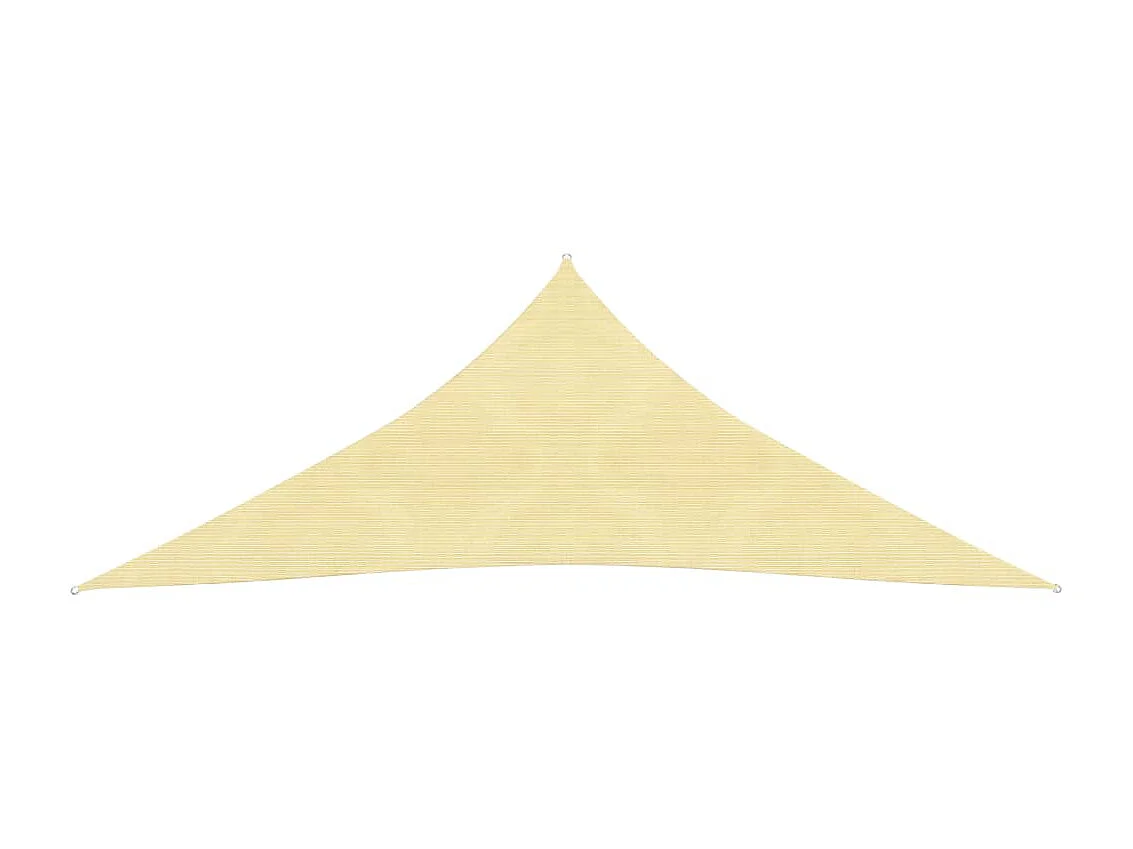 Parasol en PEHD triangulaire 3,6x3,6x3,6 m Beige
