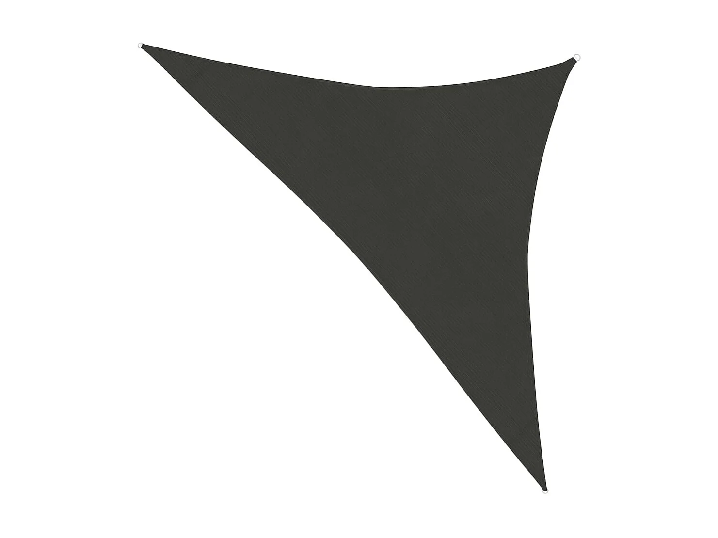 Voile d'ombrage 160 g-m² Anthracite 5x5x6 m PEHD
