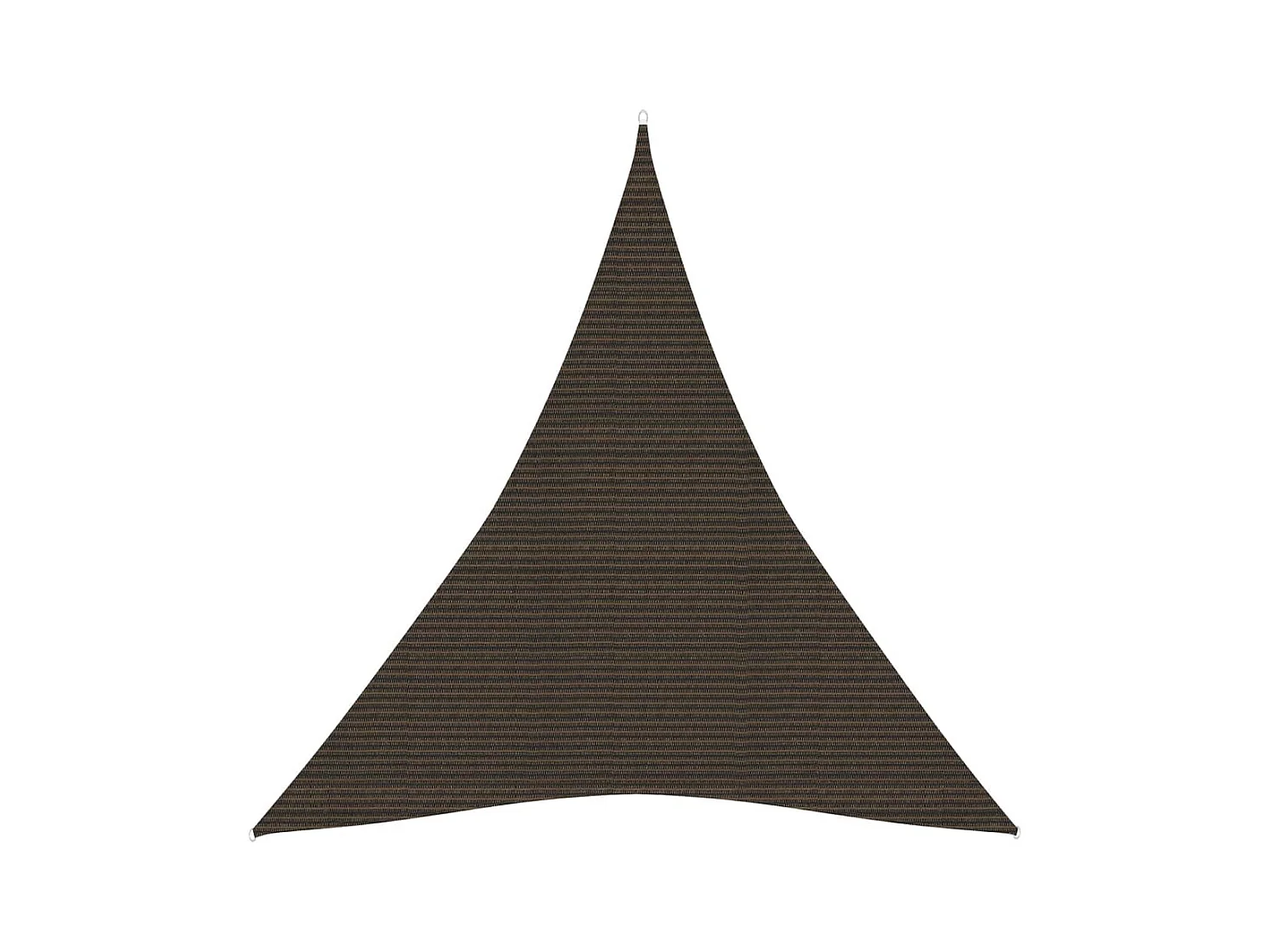 Voile d'ombrage 160 g-m² Marron 3x4x4 m PEHD