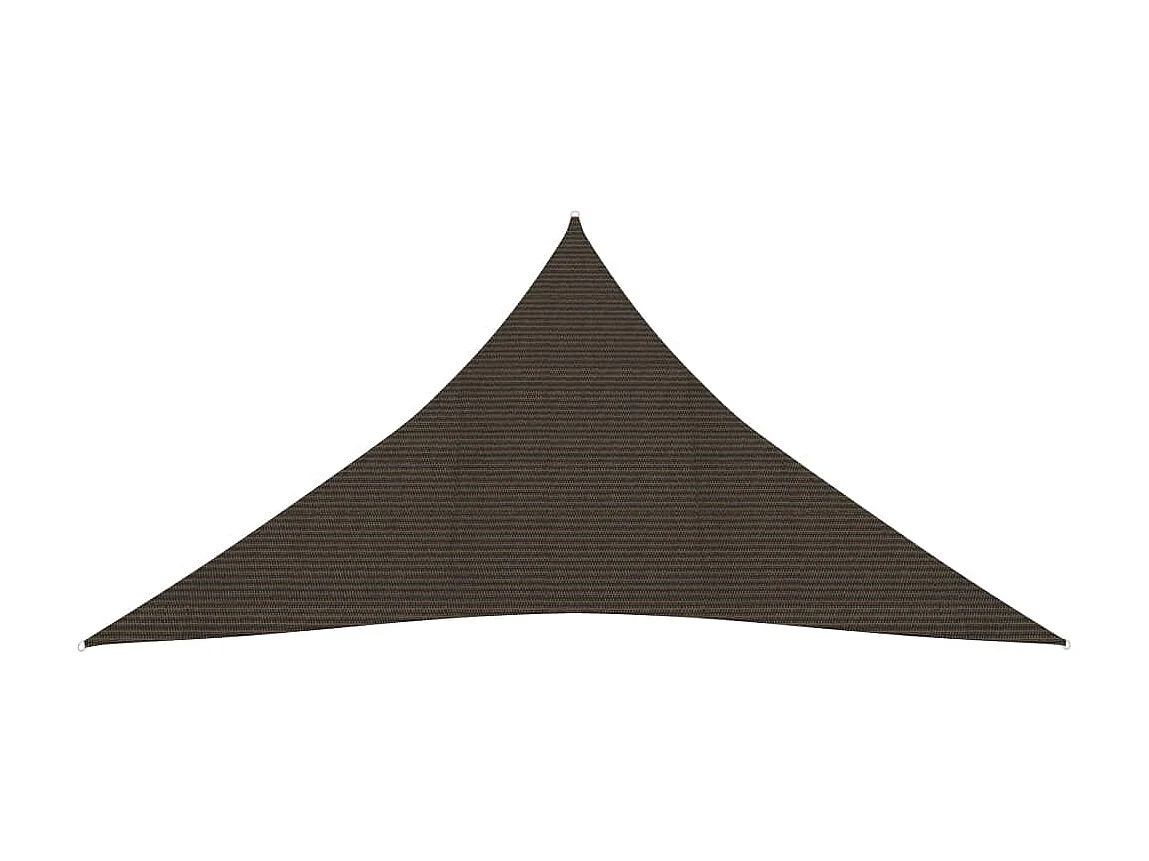 Voile d'ombrage 160 g-m² Marron 3x4x4 m PEHD