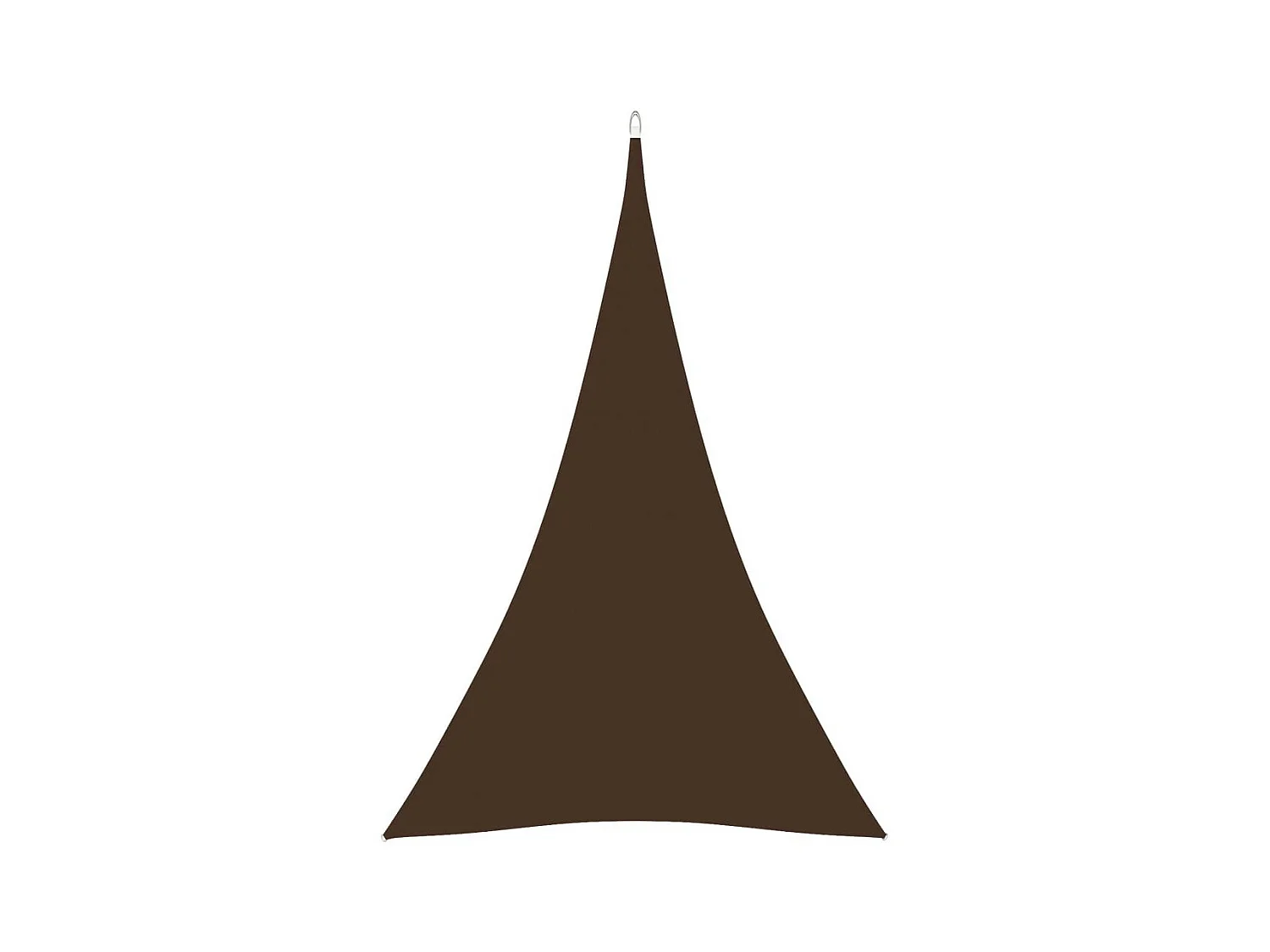 Voile de parasol Tissu Oxford triangulaire 3x4x4 m Marron