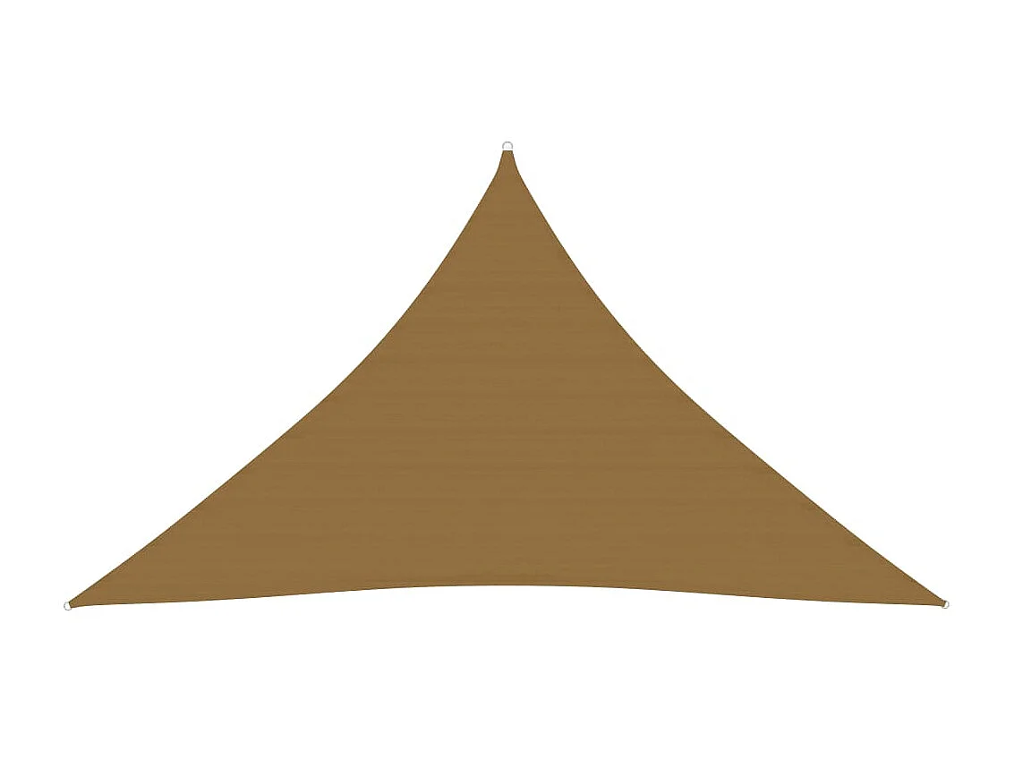 Voile d'ombrage 160 g-m² Taupe 3,5x3,5x4,9 m PEHD