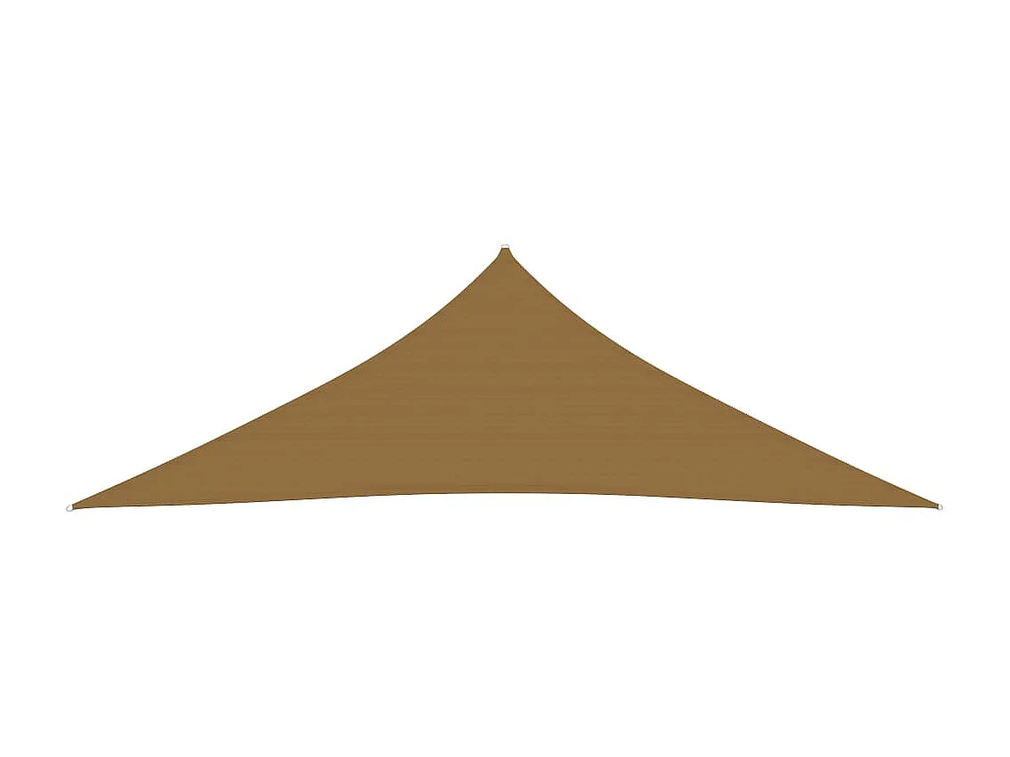 Voile d'ombrage 160 g-m² Taupe 3,5x3,5x4,9 m PEHD