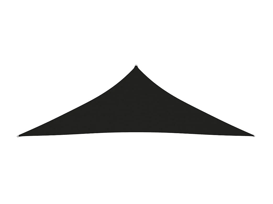 Voile de parasol Tissu Oxford triangulaire 4x4x5,8 m Noir