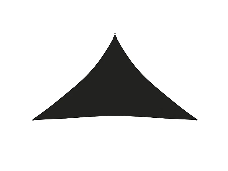 Voile de parasol Tissu Oxford triangulaire 4x4x5,8 m Noir