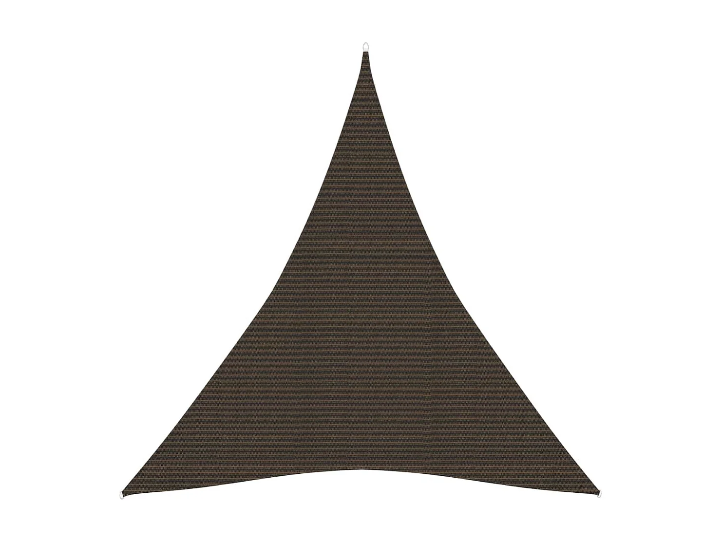 Voile d'ombrage 160 g-m² Marron 4x5x5 m PEHD