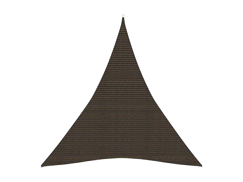 Voile d'ombrage 160 g-m² Marron 4x5x5 m PEHD