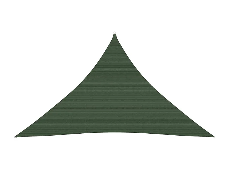 Voile d'ombrage 160 g-m² Vert foncé 5x5x6 m PEHD