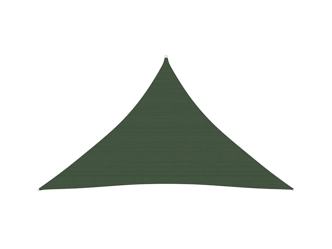 Voile d'ombrage 160 g-m² Vert foncé 5x5x6 m PEHD