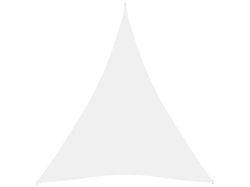 Voile de parasol Tissu Oxford triangulaire 4x5x5 m Blanc