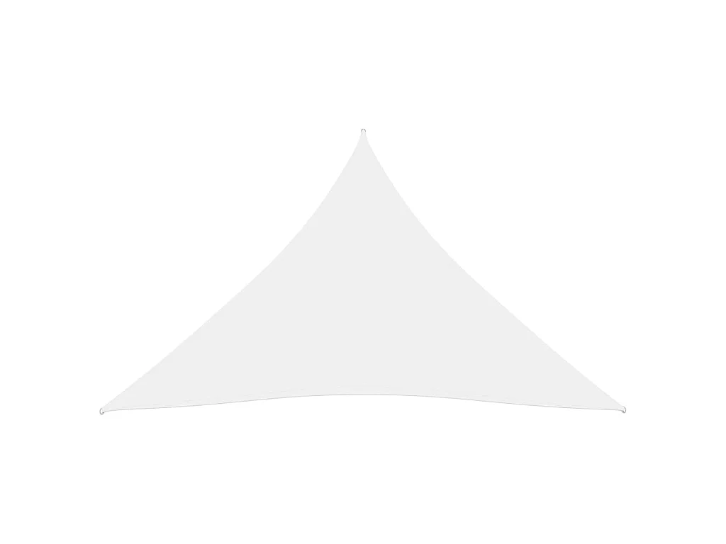 Voile de parasol Tissu Oxford triangulaire 4x5x5 m Blanc