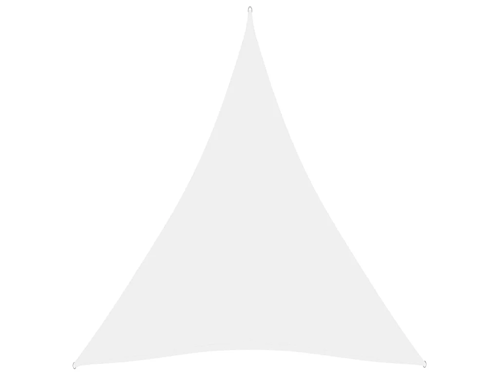 Voile de parasol Tissu Oxford triangulaire 4x5x5 m Blanc