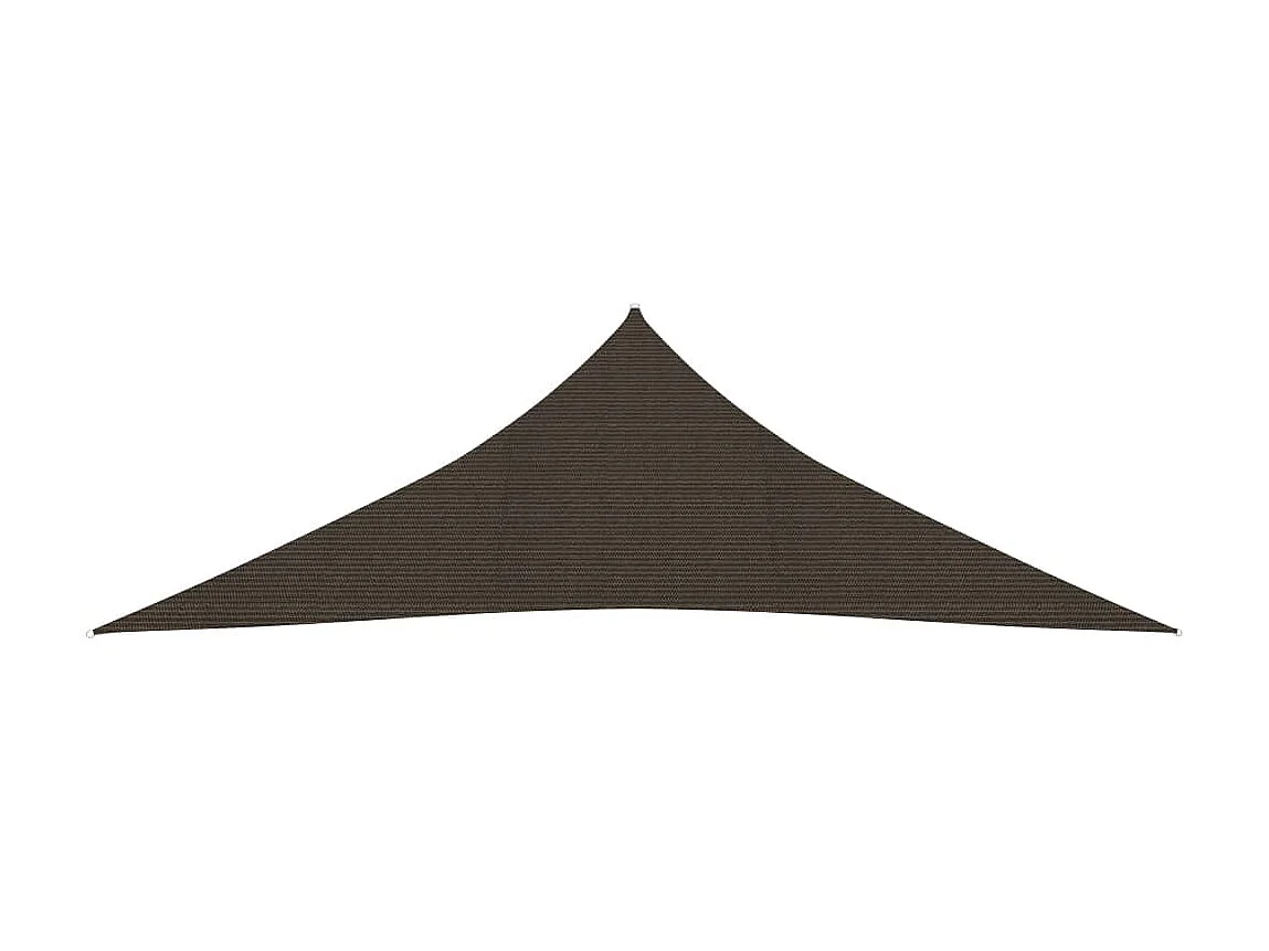 Voile d'ombrage 160 g-m² Marron 4x4x5,8 m PEHD