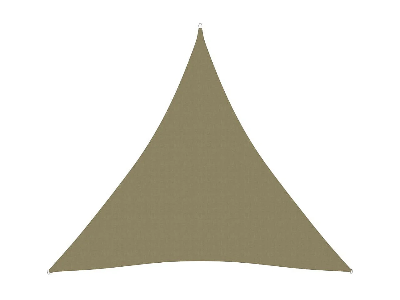 Voile de parasol Tissu Oxford triangulaire 4,5x4,5x4,5 m Beige