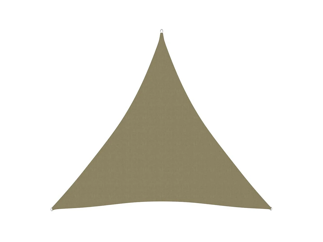 Voile de parasol Tissu Oxford triangulaire 4,5x4,5x4,5 m Beige