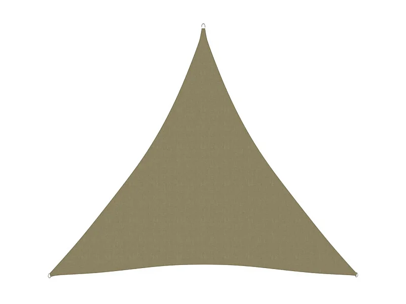 Voile de parasol Tissu Oxford triangulaire 4,5x4,5x4,5 m Beige