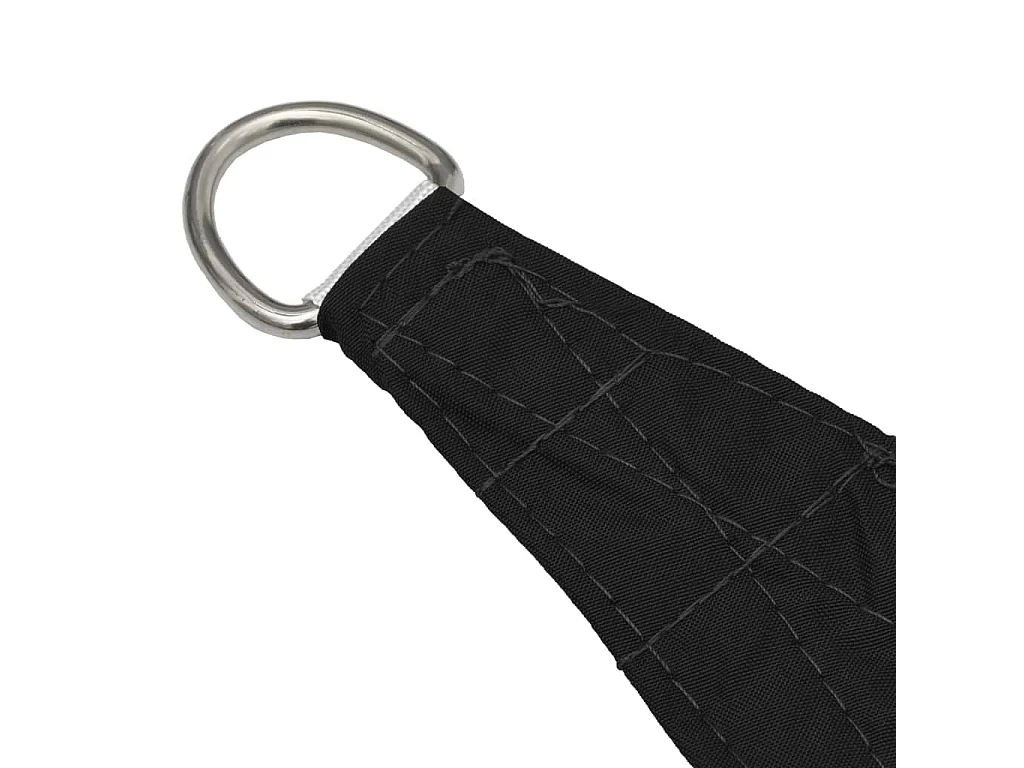 Voile de parasol Tissu Oxford triangulaire 3,5x3,5x4,9 m Noir