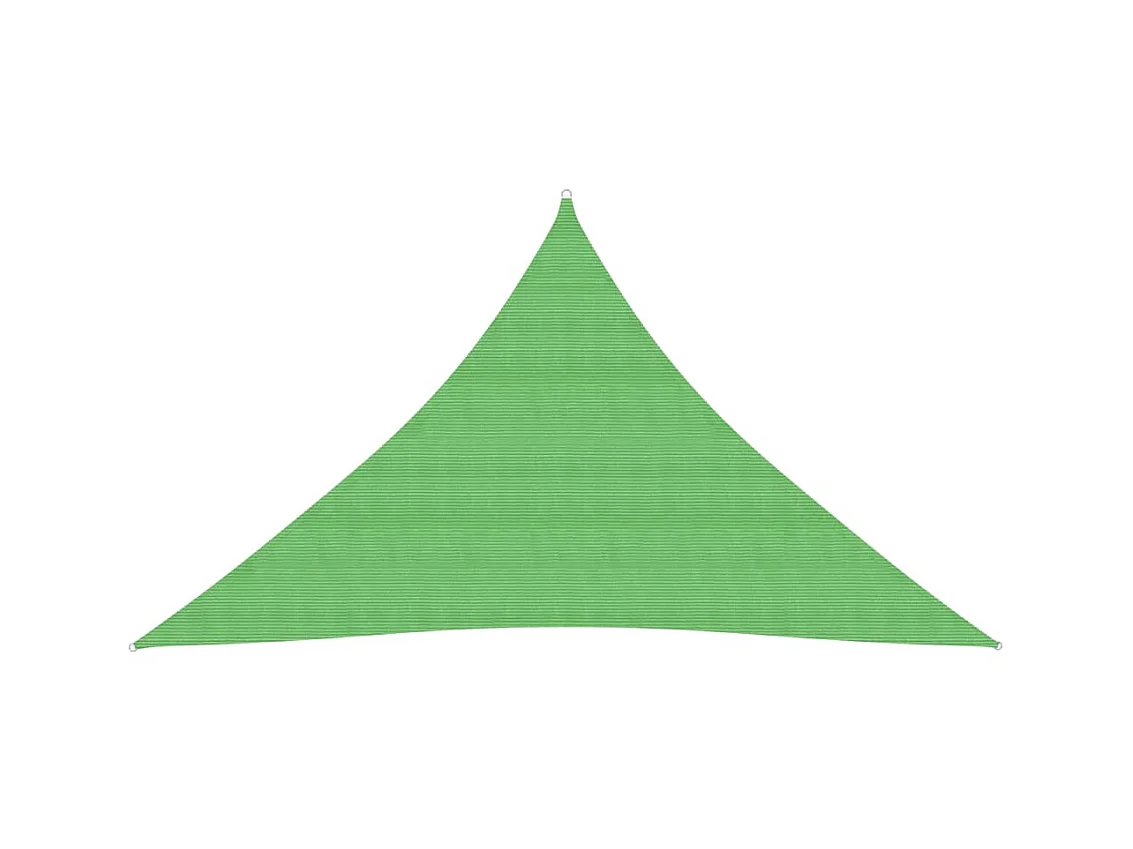 Voile d'ombrage 160 g-m² Vert clair 3x3x4,2 m PEHD