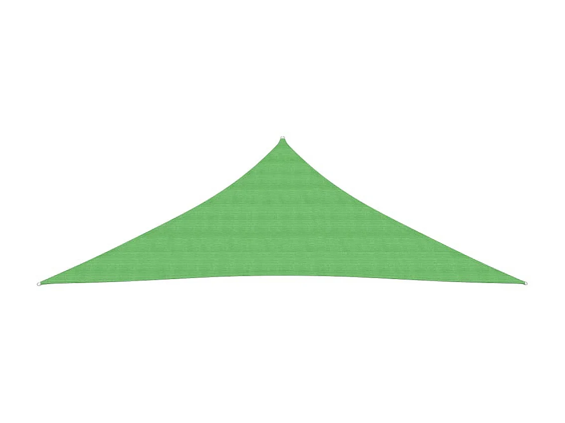Voile d'ombrage 160 g-m² Vert clair 3x3x4,2 m PEHD