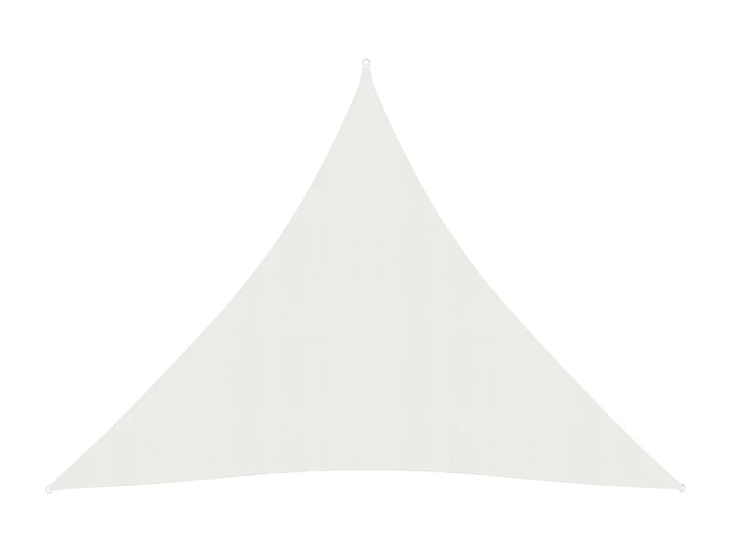Voile d'ombrage 160 g-m² Blanc 4,5x4,5x4,5 m PEHD