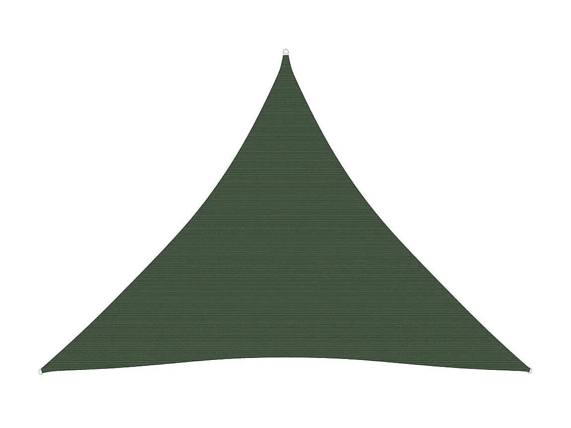 Voile d'ombrage 160 g-m² Vert foncé 3,6x3,6x3,6 m PEHD