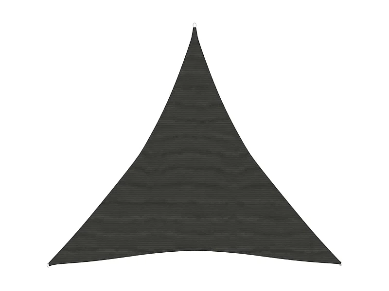 Voile d'ombrage 160 g-m² Anthracite 4x4x4 m PEHD