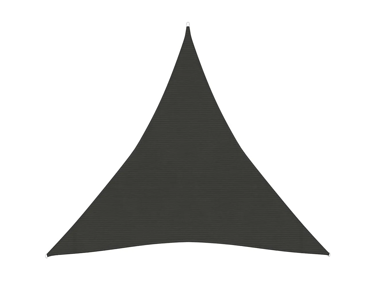 Voile d'ombrage 160 g-m² Anthracite 4x4x4 m PEHD