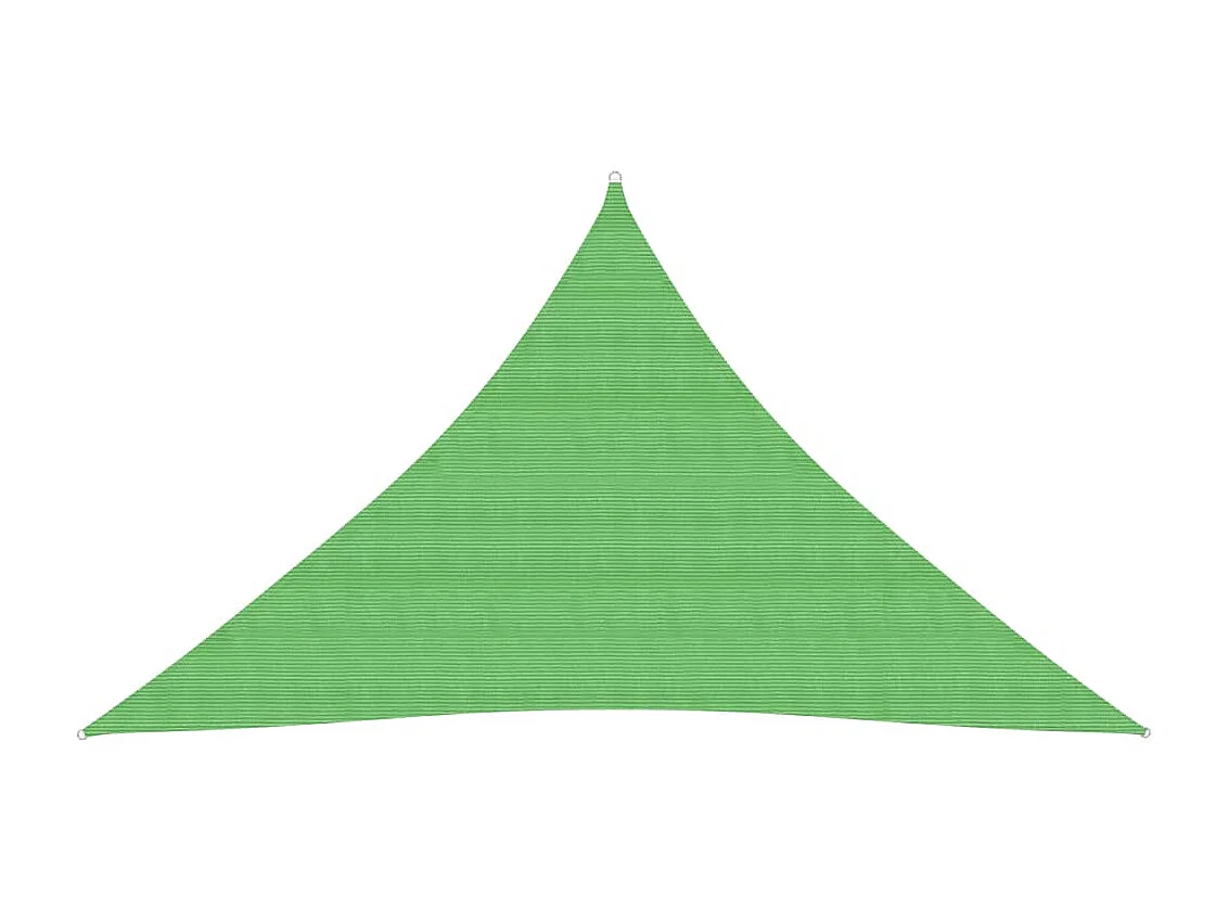 Voile d'ombrage 160 g-m² Vert clair 5x5x6 m PEHD