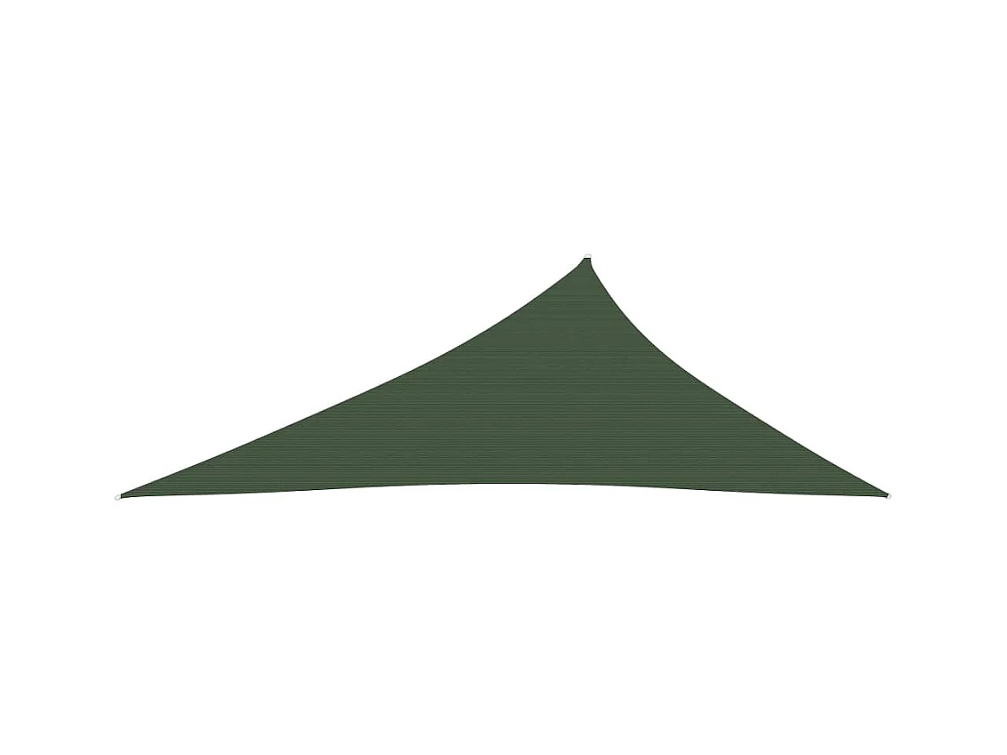 Voile d'ombrage 160 g-m² Vert foncé 4x5x6,8 m PEHD