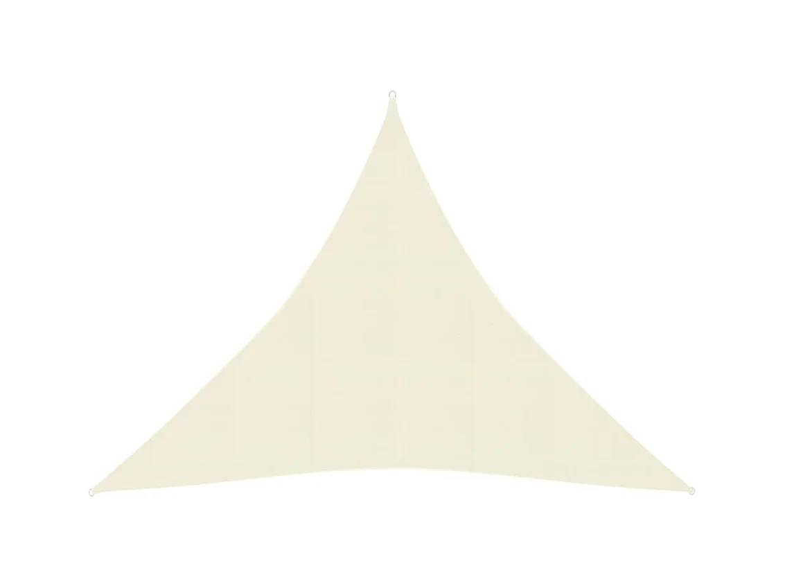 Voile d'ombrage 160 g-m² Crème 3x3x3 m PEHD