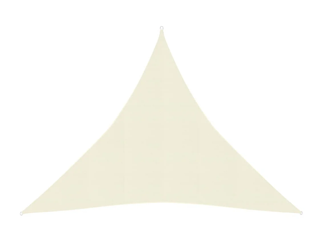 Voile d'ombrage 160 g-m² Crème 3x3x3 m PEHD